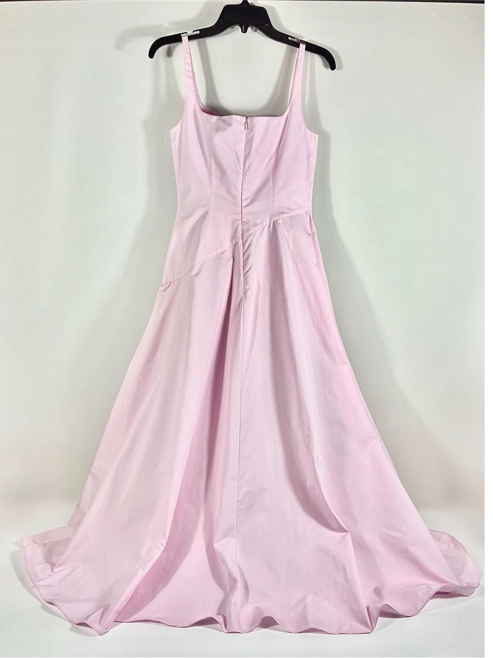Alexander McQueen Asymmetric Cotton Poplin Midi Dress Ice Pink IT 40 US 4 NWT - Picture 6 of 17